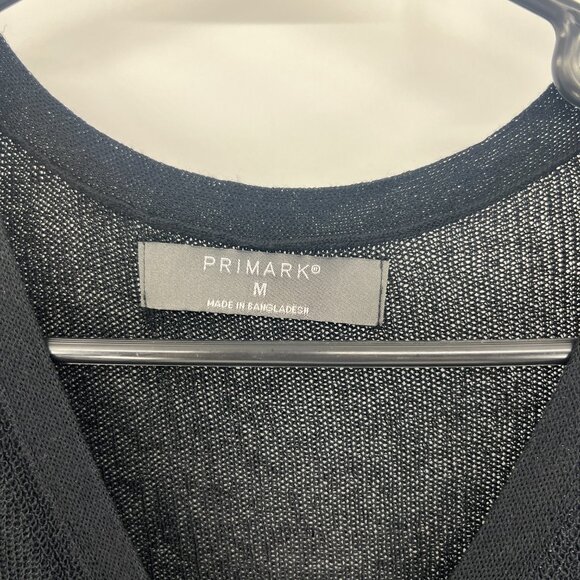 Primark Black Sleeveless Knit Button Front Sweater Women's Medium - Picture 4 of 6
